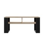 Modern 2P Coffee Table - Sonoma Oak & Black - Image 3