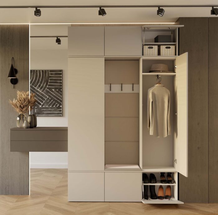 Aventis Anthracite Oak Wardrobe - Image 4