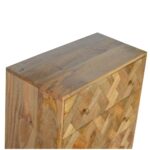 3 Drawer Zig-Zag Patterned Patchwork Chest - Image 3