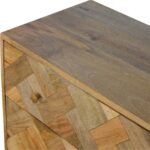 3 Drawer Zig-Zag Patterned Patchwork Chest - Image 7