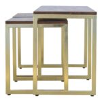 Chunky Gold Table Set of 3 - Image 8