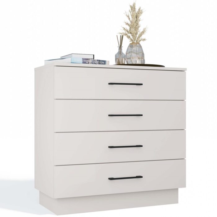 Amber 4-Drawer Dresser in Beige Finish - Image 1
