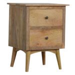Nordic Style Bedside with 2 Drawers - Image 2