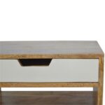 Grey and White Cut-out Bedside - Image 2