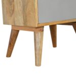 Grey and White Cut-out Bedside - Image 7