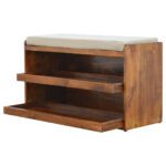 Mud Linen Pull out Shoe Bench - Image 2