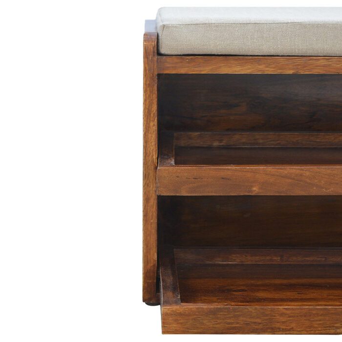 Mud Linen Pull out Shoe Bench - Image 5