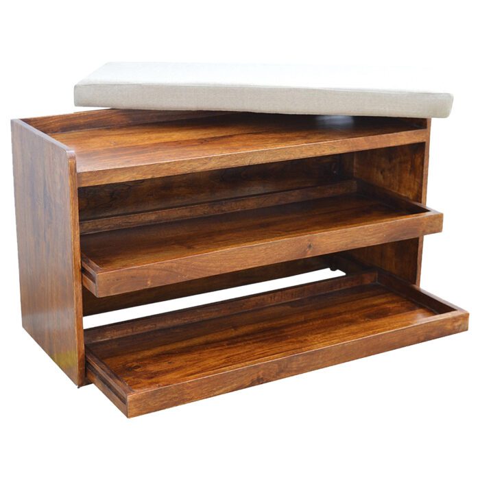 Mud Linen Pull out Shoe Bench - Image 8