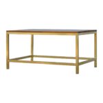 Rectangle Gold Coffee Table