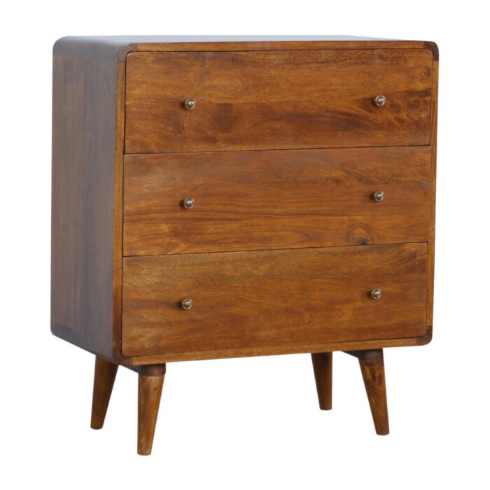 Curved Chestnut Chest - Image 1