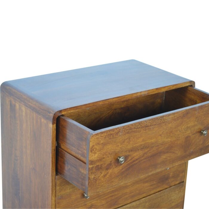 Curved Chestnut Chest - Image 4