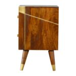 Gold Geometric Chestnut Bedside - Image 7