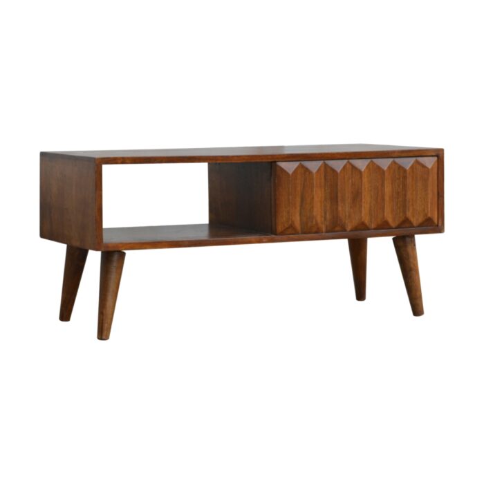 Chestnut Prism Sliding Media Unit - Image 2