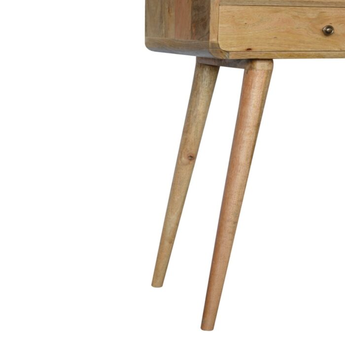 Curved Oak-ish Console Table - Image 6