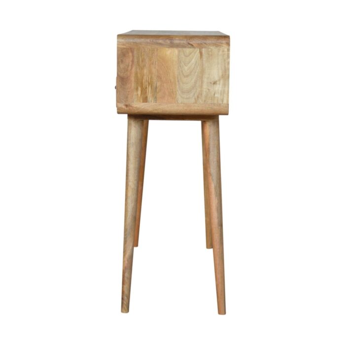Curved Oak-ish Console Table - Image 7