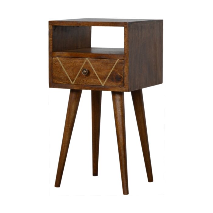 Mini Geo Brass Bedside - Image 1