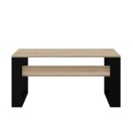 Modern 1P Coffee Table - Sonoma Oak & Black - Image 2