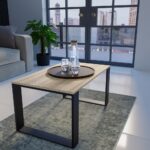 Modern Coffee Table - Sonoma Oak & Black - Image 6