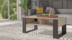 Modern 2P Coffee Table - Sonoma Oak & Black - Image 4