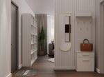 Duo Hallway Set - Shoe Cabinet & Coat Rack - Cashmere - Image 7