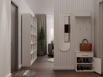 Duo Hallway Set - Shoe Cabinet & Coat Rack - Cashmere - Image 4