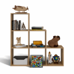 STEP RS-30 Modern Cube Bookcase in Artisan Oak - Image 6