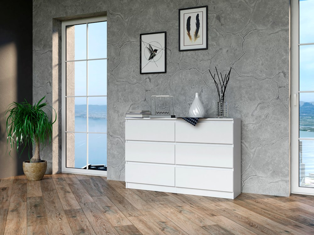 1-12 Malwa M6 Dresser - White Matte - Image 5