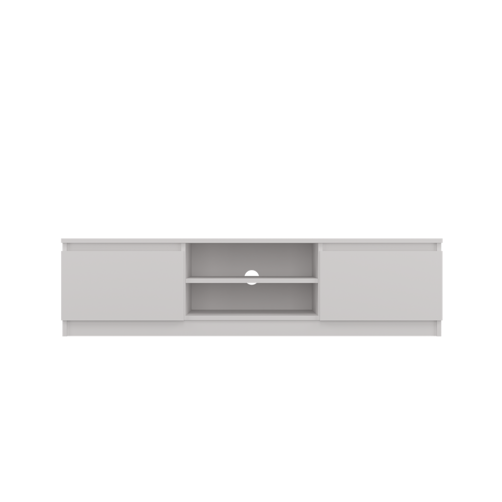 1 Malwa 140 Modern TV Unit in White Matt - Image 3