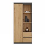 Arden RS-80 Anthracite Oak Bookcase