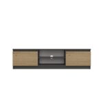 Malwa 140 Modern TV Unit in Anthracite / Artisan Oak - Image 3