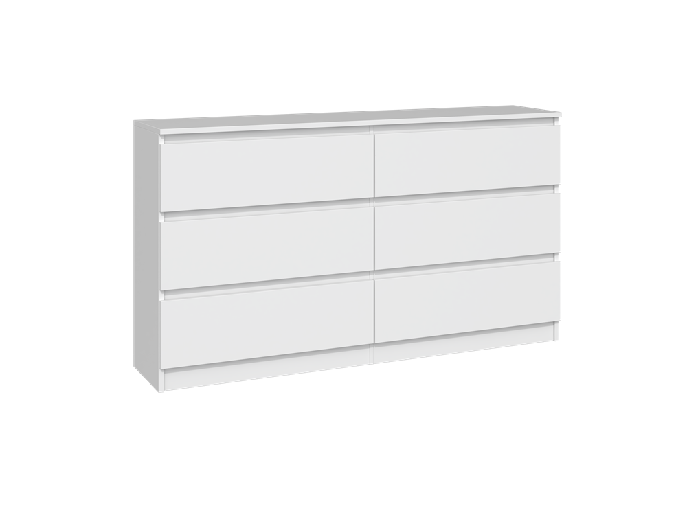 1 Malwa M6 Wide Dresser - White Matte - Image 1