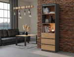 Atlas RS-60 Anthracite Oak Bookcase - Image 5
