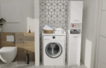 Pola NP Over-the-Washer Cabinet in White Matt - Image 5