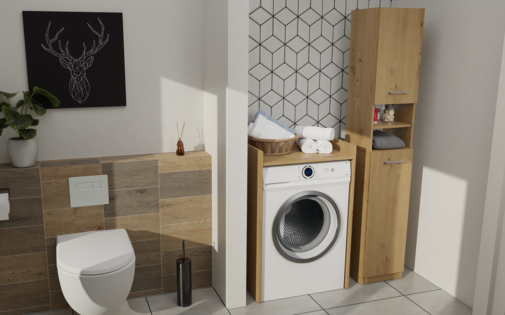 1-3-Artisan-1Allegro Pola NP Over-the-Washer Cabinet in Artisan Oak - Image 6