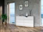 Malwa M6 Wide Dresser - White Matte - Image 3