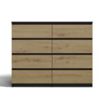Malwa M8 Dresser - Anthracite & Artisan Oak - Image 7