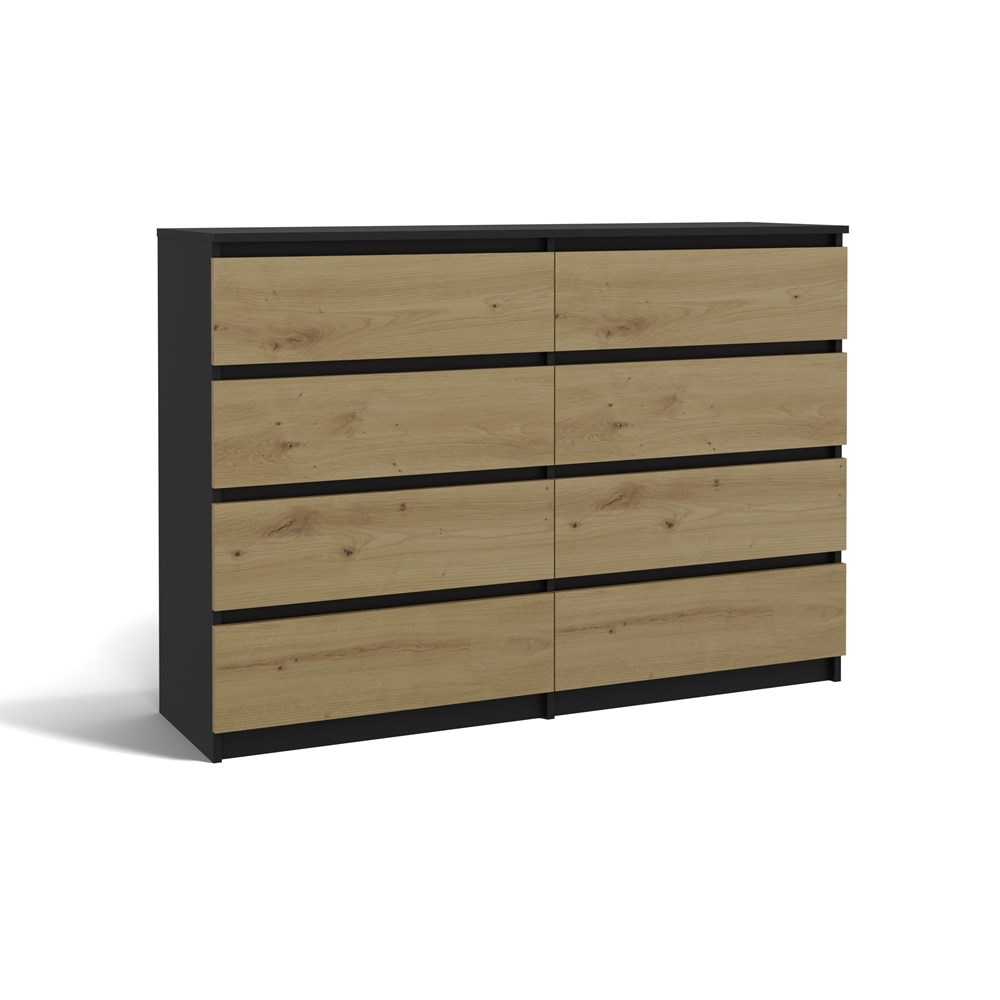 1 Malwa M8 Dresser - Anthracite & Artisan Oak - Image 1