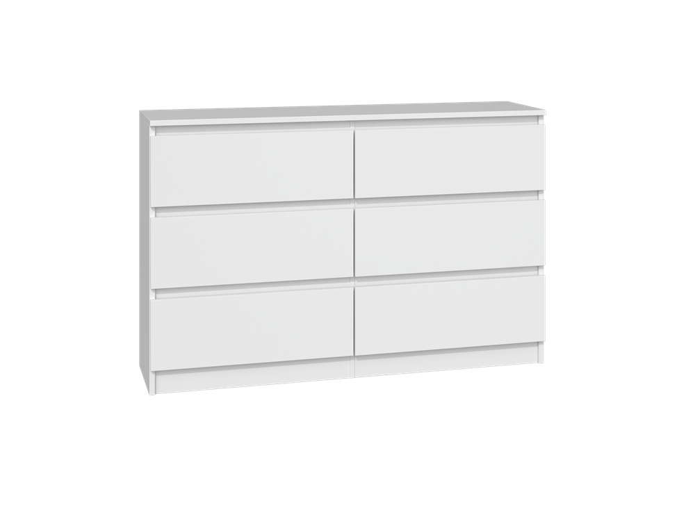 1-5 Malwa M6 Dresser - White Matte - Image 1