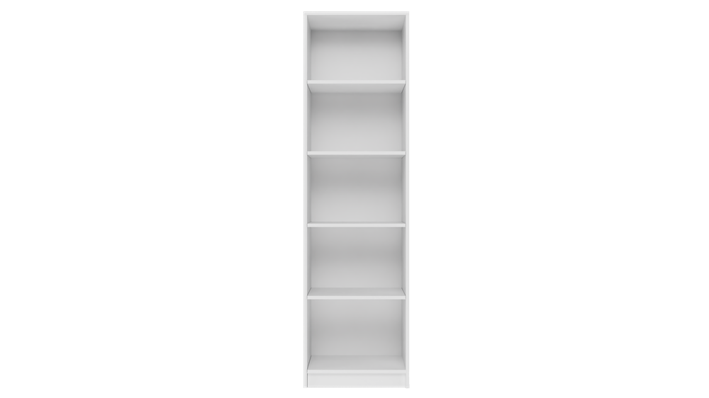 1 Onyx R50 Classic Bookcase in White - Image 1