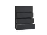 Malwa M4 Black 4-Drawer Chest - Image 2