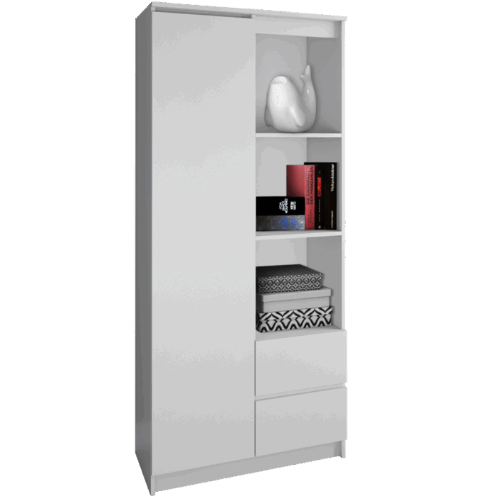 Arden RS-80 White Bookcase - Image 2