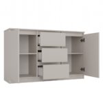 Malwa 2-Door 3-Drawer Chest – Beige Finish - Image 13