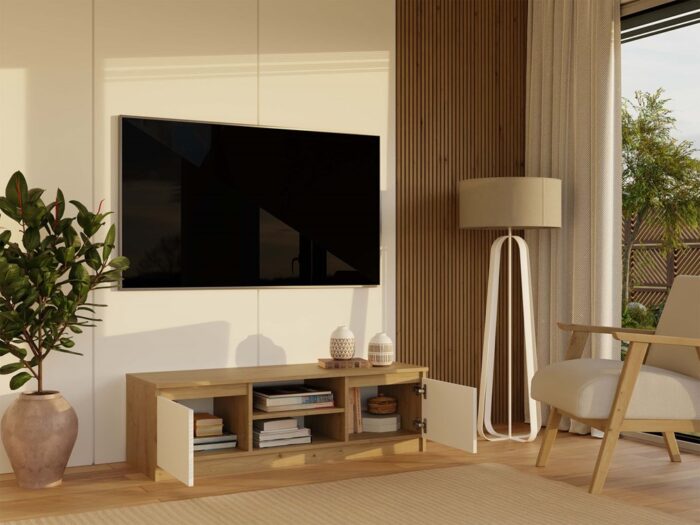 TV Stand Dalton 120 Rustic Oak - Image 10