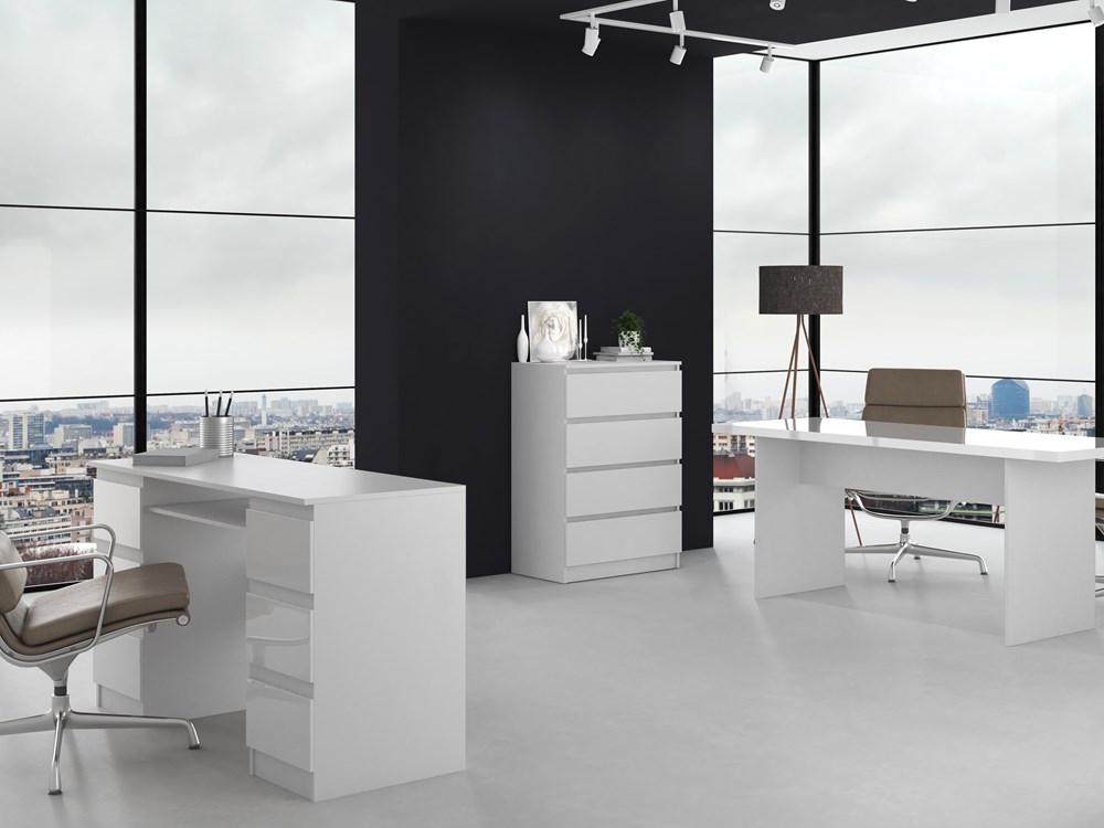 1_20_4_white Malwa M4 Chest of Drawers - White - Image 4