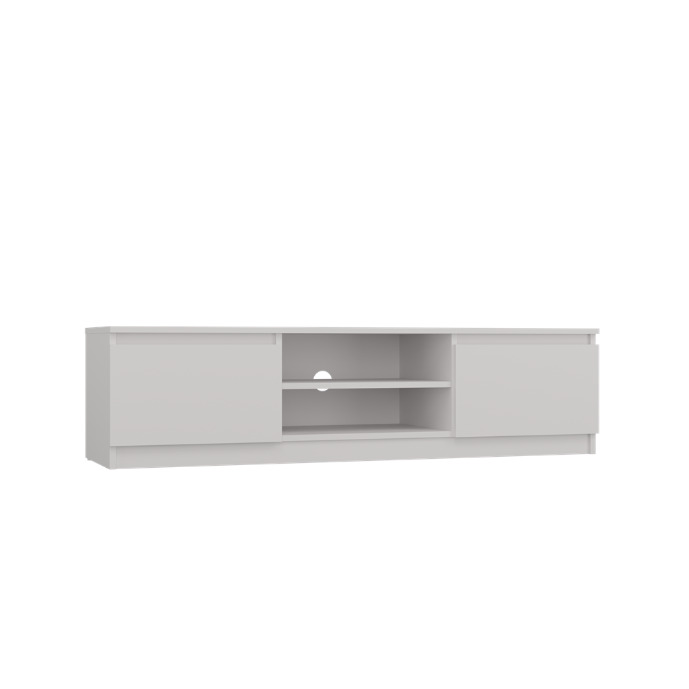 2 Malwa 140 Modern TV Unit in White Matt - Image 1