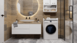 Pola NP Over-the-Washer Cabinet in White Matt - Image 8