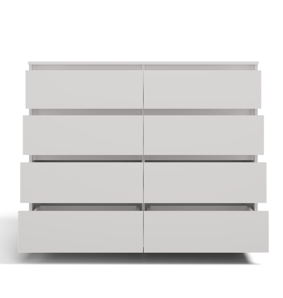 2 Malwa M8 8-Drawer Dresser - White - Image 8