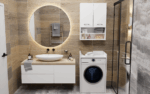 Pola NP Over-the-Washer Cabinet in White Matt - Image 9
