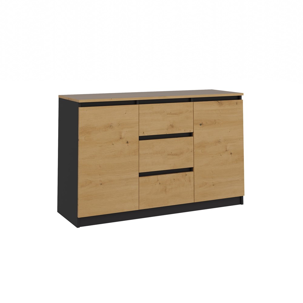 2 Malwa 2D3S Sideboard - Anthracite & Artisan Oak - Image 1