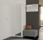 Wardrobe Liora 50 Mirror White - Image 7